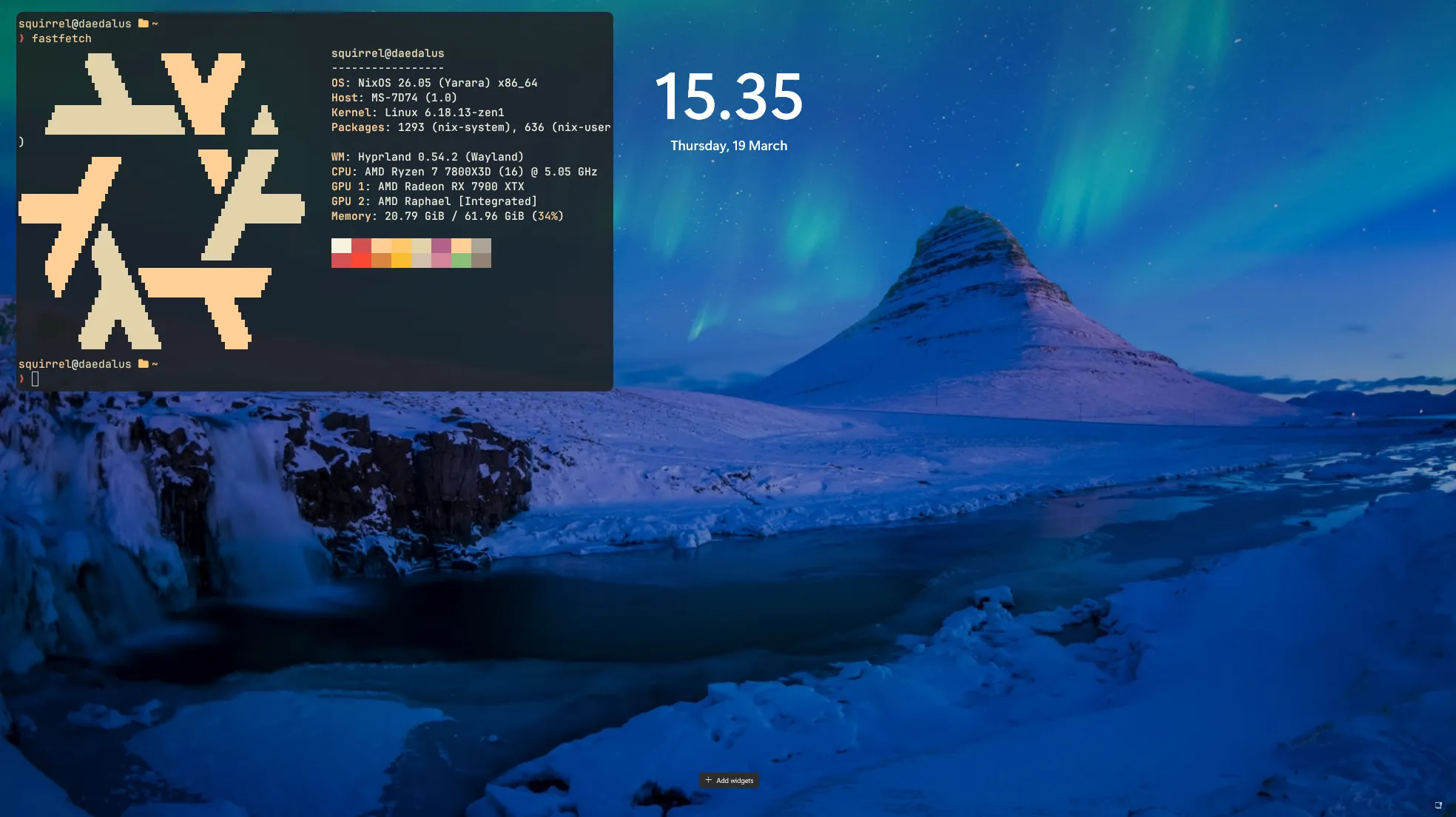 Image of the first boot screen, when windows shows up.